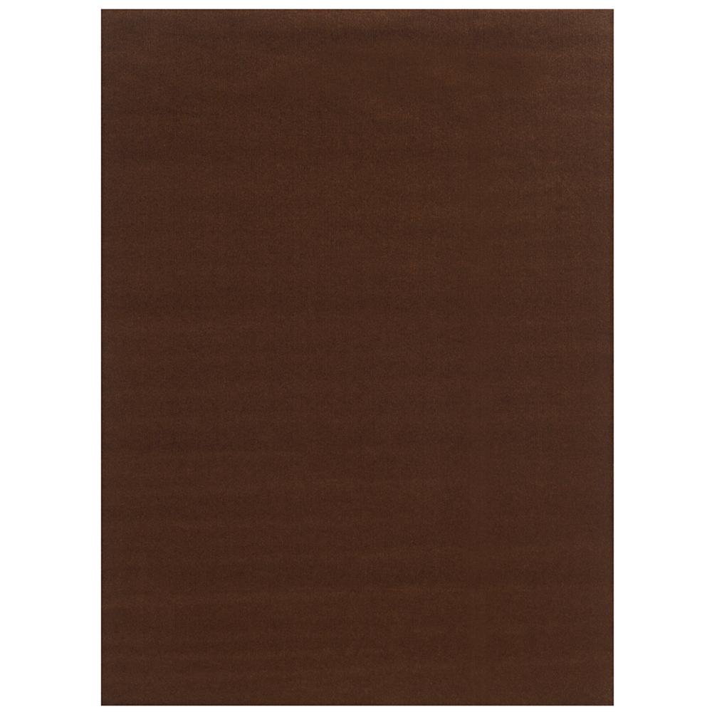 Foss Ribbed Chocolate 6 Ft X 8 Ft Indoor Outdoor Area Rug