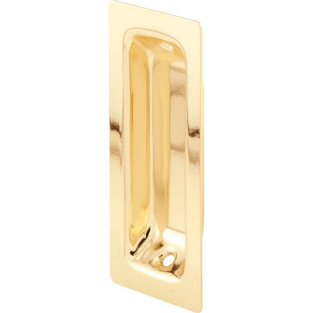 Prime Line Closet Door Pull Handle Oblong Br Plated N 6826 Closet Door Pull Handle Oblong Br Plated