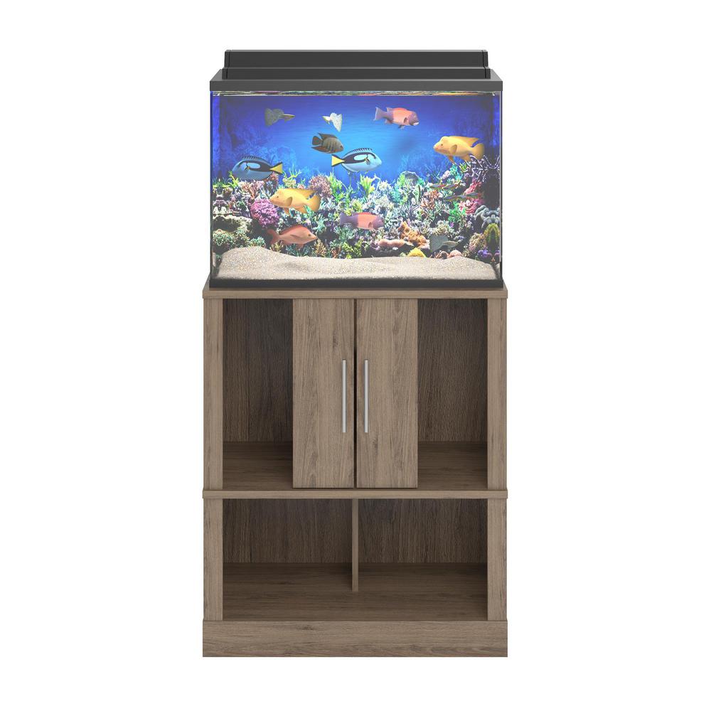 oak fish tank stand