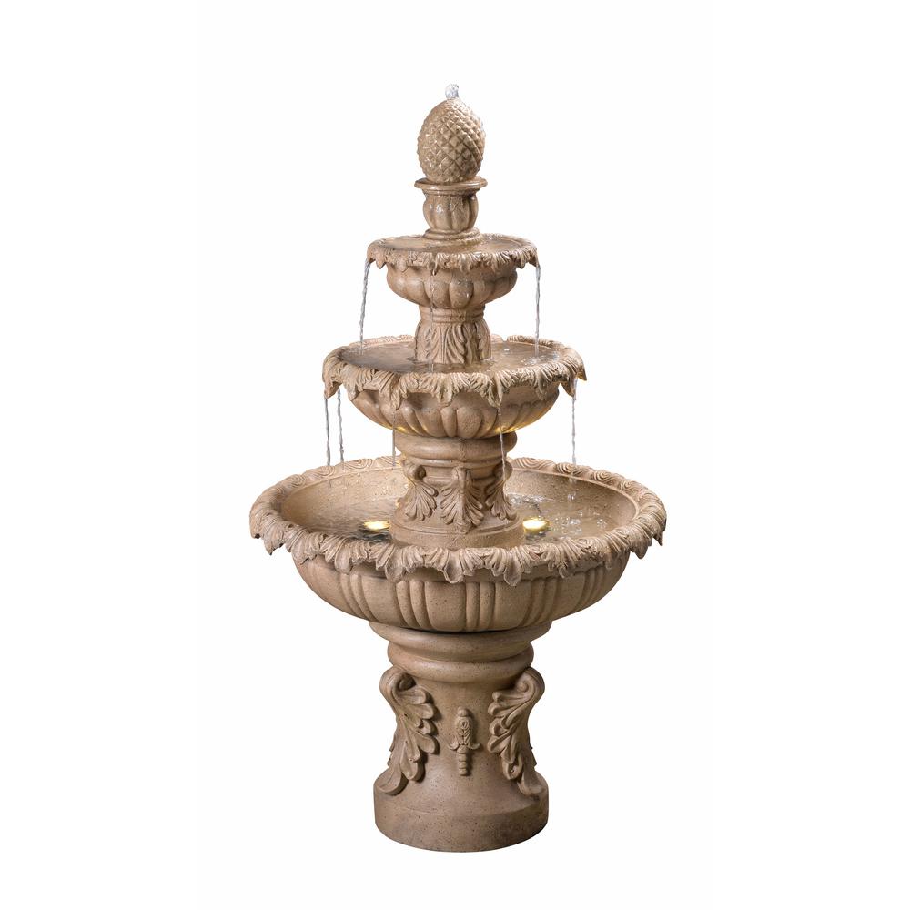 Kenroy Home Resin Outdoor Fountain51010SNDST The Home Depot