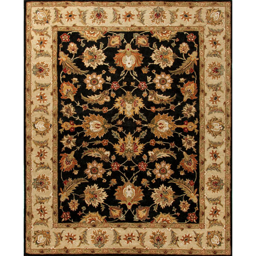 Jaipur Living Hand Tufted Jet Black 4 Ft X 6 Oriental Area Rug Jaipur Living Hand Tufted Jet Black 4 Ft X 6 Oriental Area