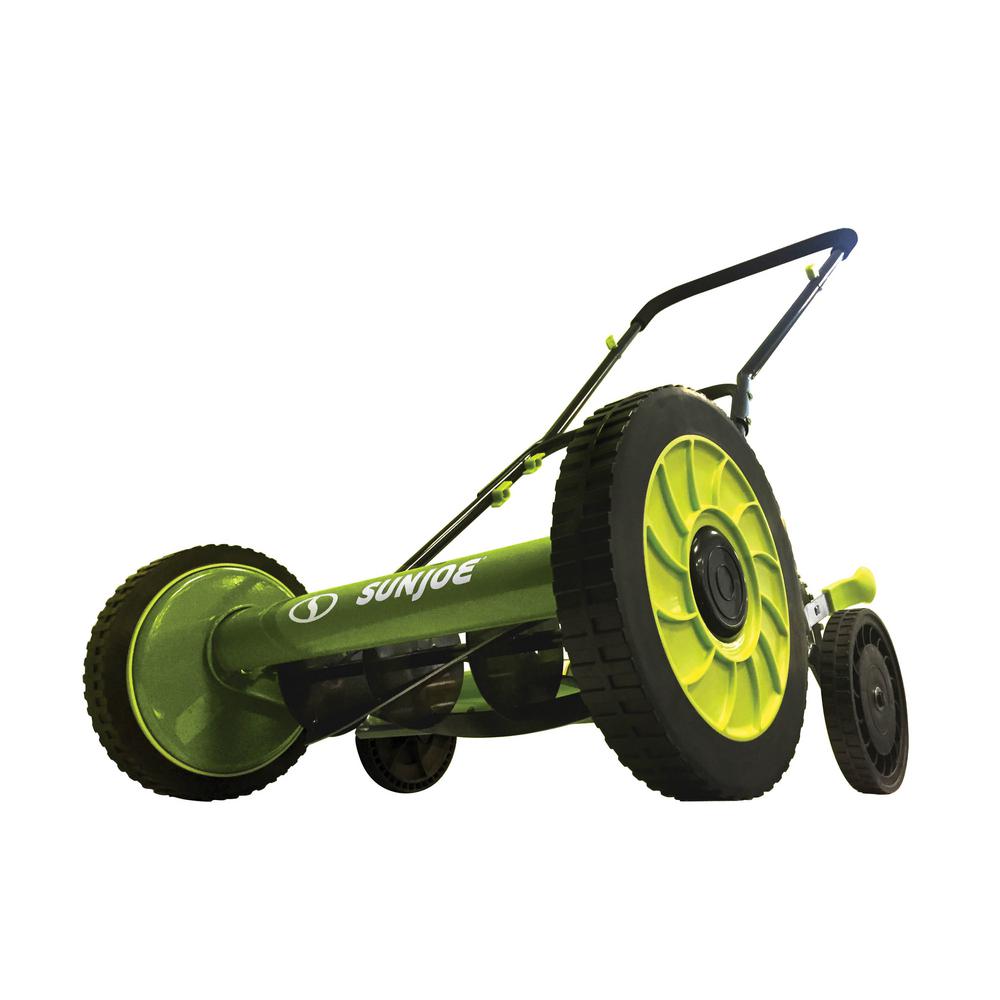 Sun Joe 16 in. Manual Walk-Behind Reel Lawn Mower-MJ504M - The Home Depot