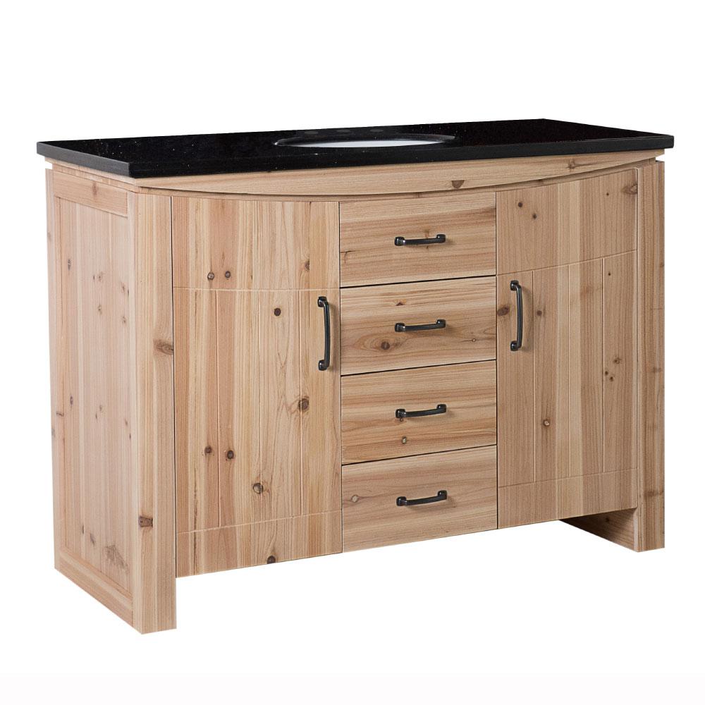 48 Inch Vanities Unfinished Bathroom Vanities Bath The Home Depot