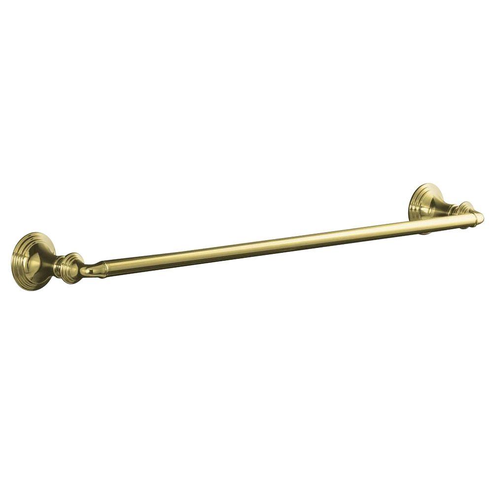 KOHLER Devonshire 24 in. Towel Bar in Vibrant Polished BrassK10551PB The Home Depot