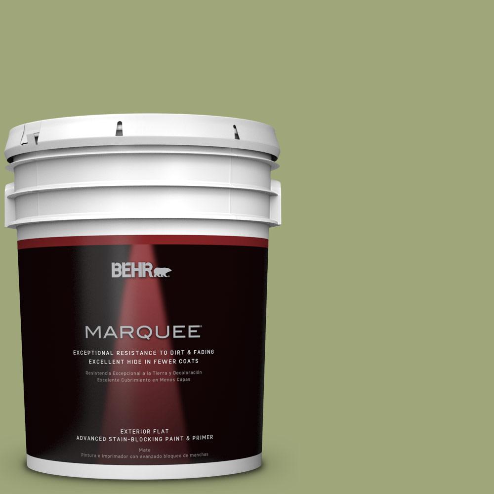 BEHR MARQUEE 5 gal. T1816 Nurturing Flat Exterior Paint445405 The