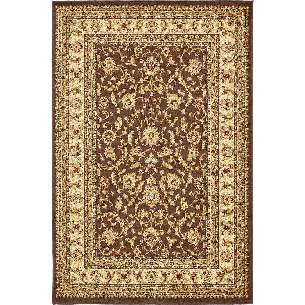 Unique Loom Voyage St. Louis Brown 4' 0 x 6' 0 Area Rug3132926 The Home Depot