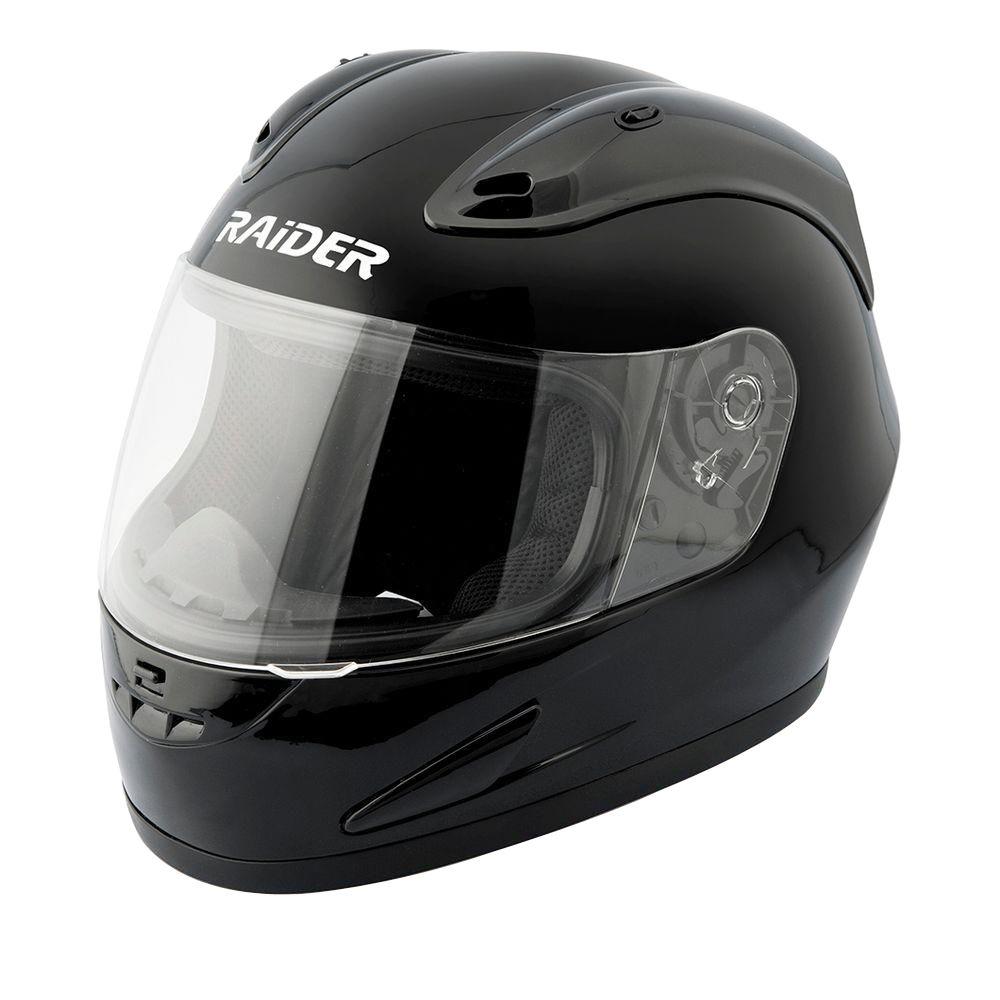 Raider 2X-Large Adult Flat Black Full Face Helmet-26-683-17 - The Home Depot