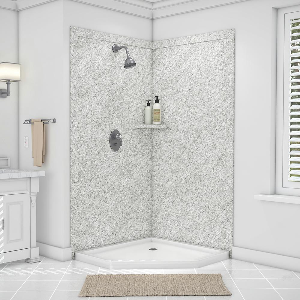 FlexStone Splendor 40 in. x 40 in. x 80 in. 7Piece Easy Up Adhesive