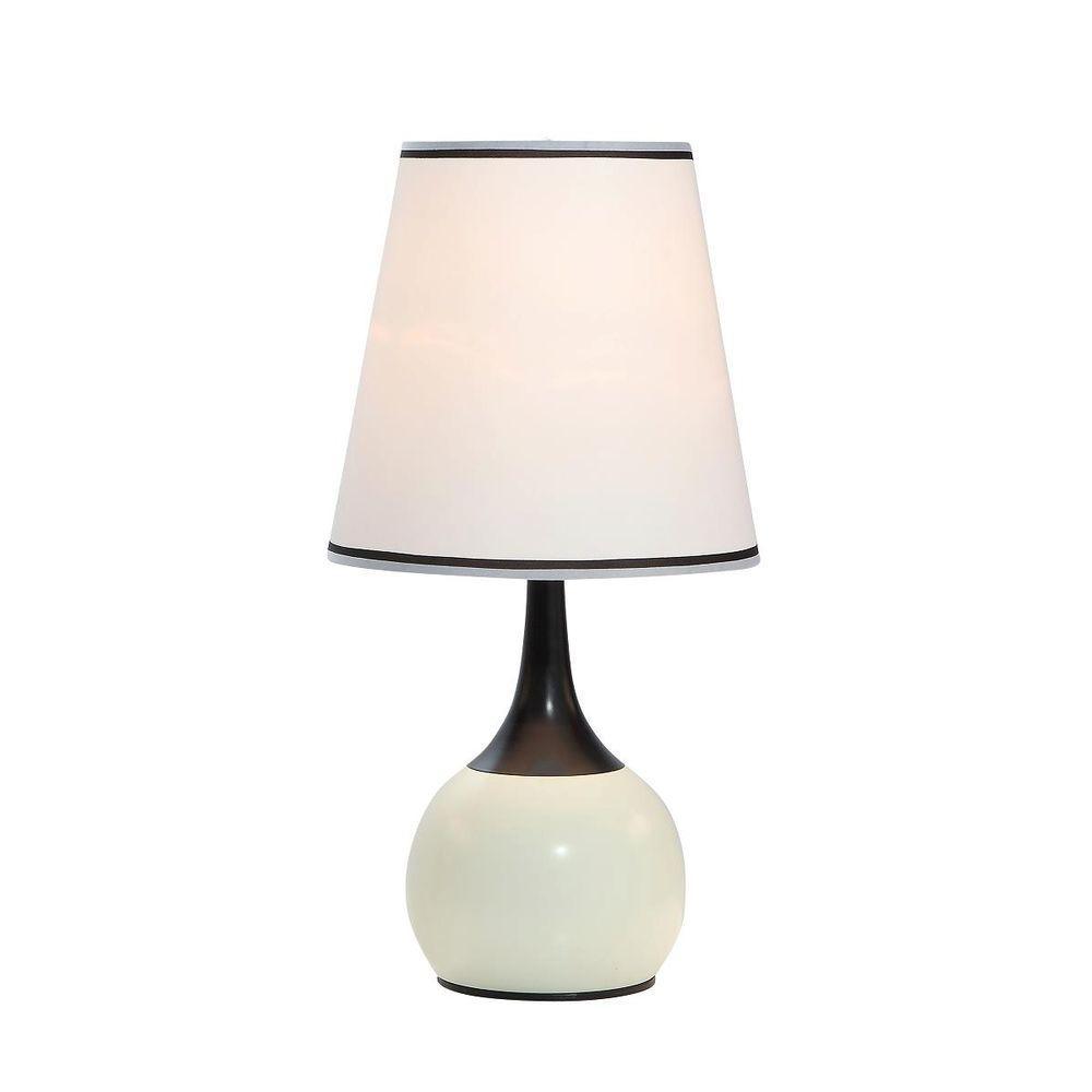 White Touch Sensor Table Lamps The Home Depot Ivory High Modern Touch Lamp