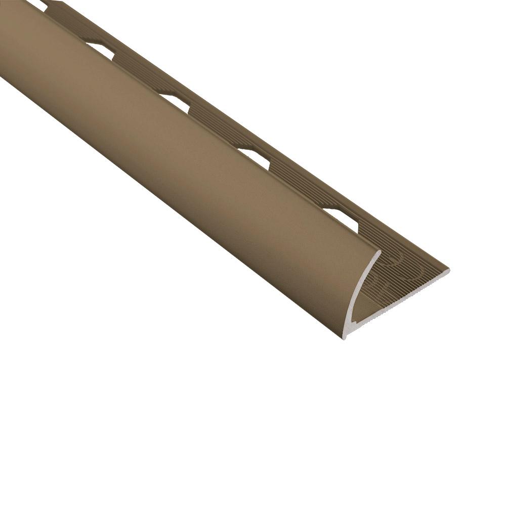 Emac Novocanto Matt Bronze 1/2 in. x 981/2 in. Aluminum Tile Edging TrimNCA1412 The Home Depot