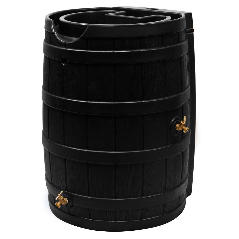 Rain Wizard 65 Gal. Rain BarrelRW65BLK The Home Depot