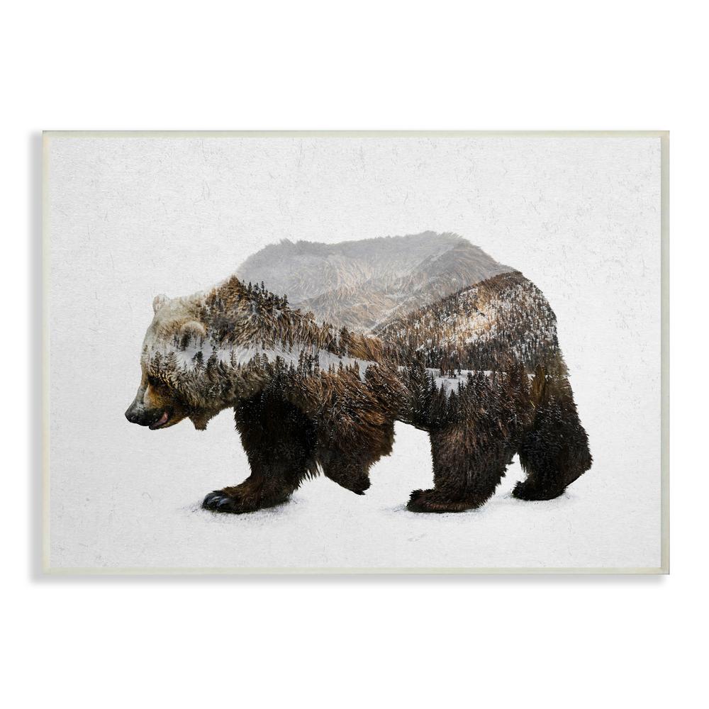 The Stupell Home Decor Collection 10 In X 15 In Bear Silhouette