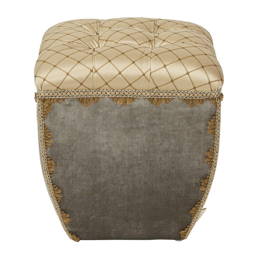 Gold Accent OttomanCANSTLSILK1 The Home Depot