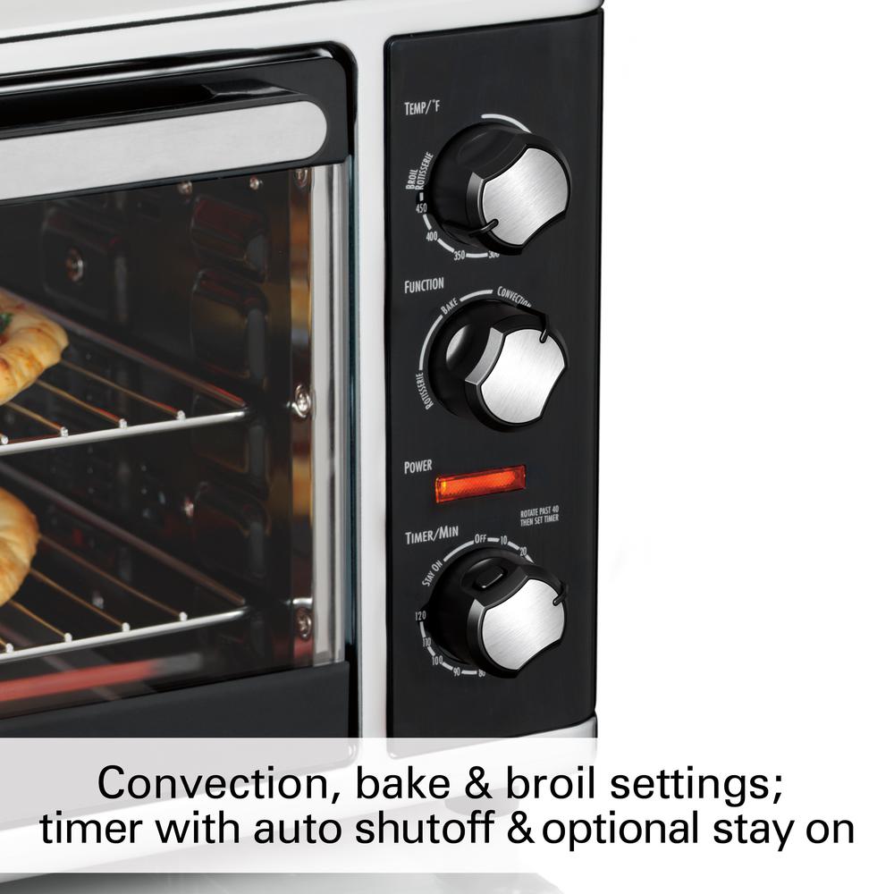 Hamilton Beach Countertop Toaster Oven Black With Convection And