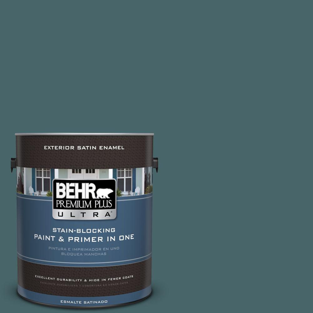 BEHR MARQUEE 1-gal. #500F-7 Mythic Forest Semi-Gloss Enamel ...