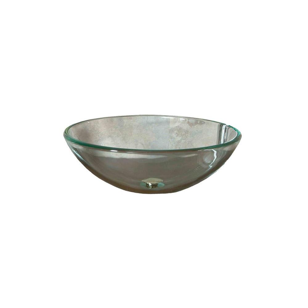 UPC 110158279705 product image for Filament Design Bathroom Cantrio Tempered Glass Vessel Sink in Clear GS-102 | upcitemdb.com