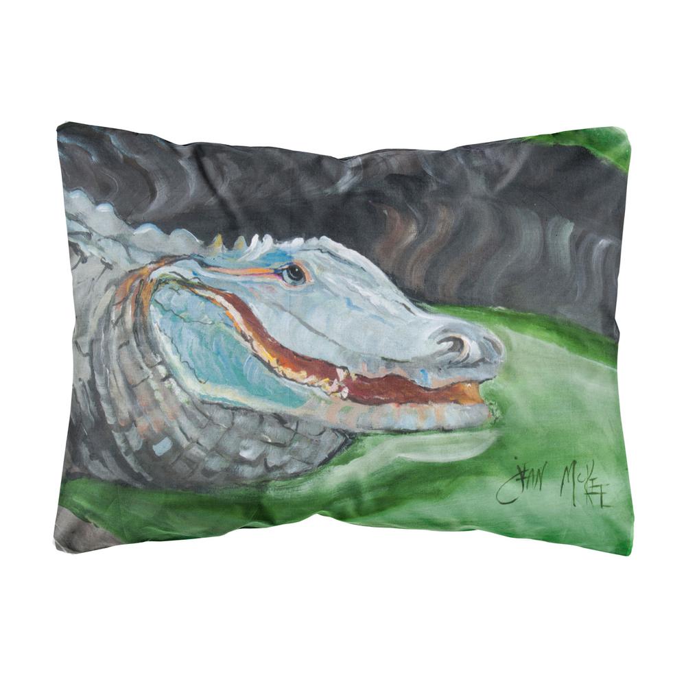 alligator throw pillow