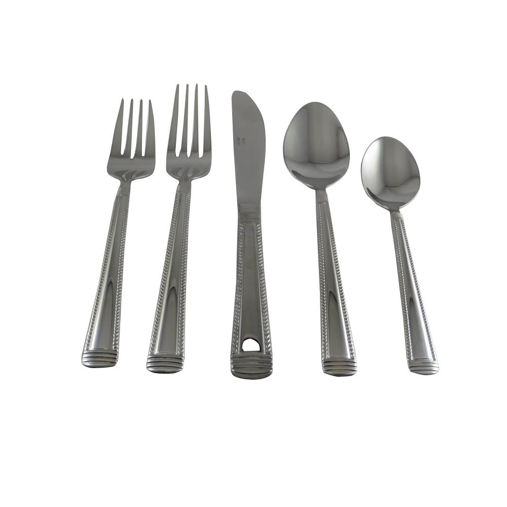 Metropolitan Rope 20Piece Stainless Steel Flatware SetG100247 The Home Depot