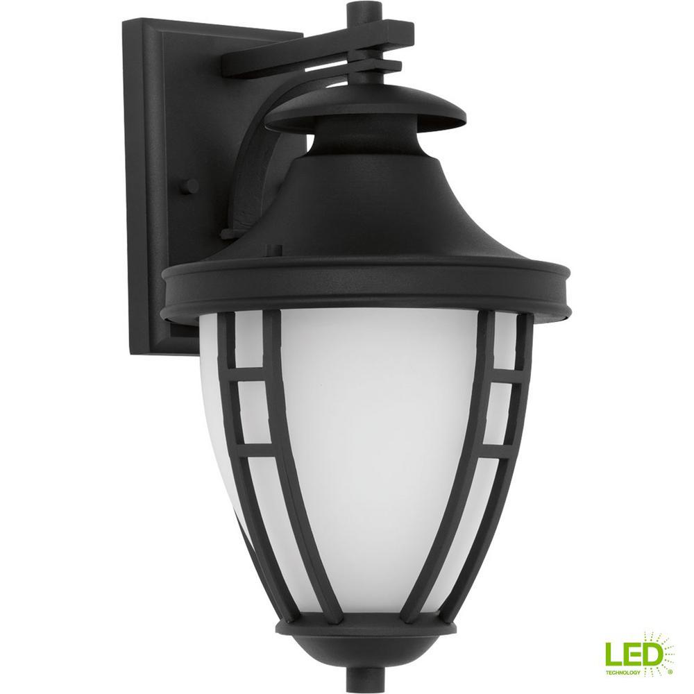 Progress Lighting Fairview Collection 1 Light 14 2 In Outdoor Textured Black Led Wall Lantern Sconce Progress Lighting Fairview Collection 1 Light 14 2 In Outdoor Textured Black Led Wall Lantern Sconce