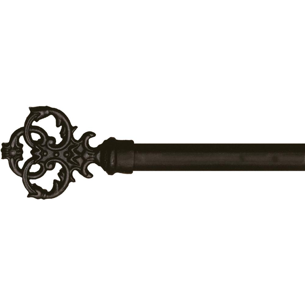 The Artifactory 6 Ft Fixed Length 1 In Dia Metal Drapery Single
