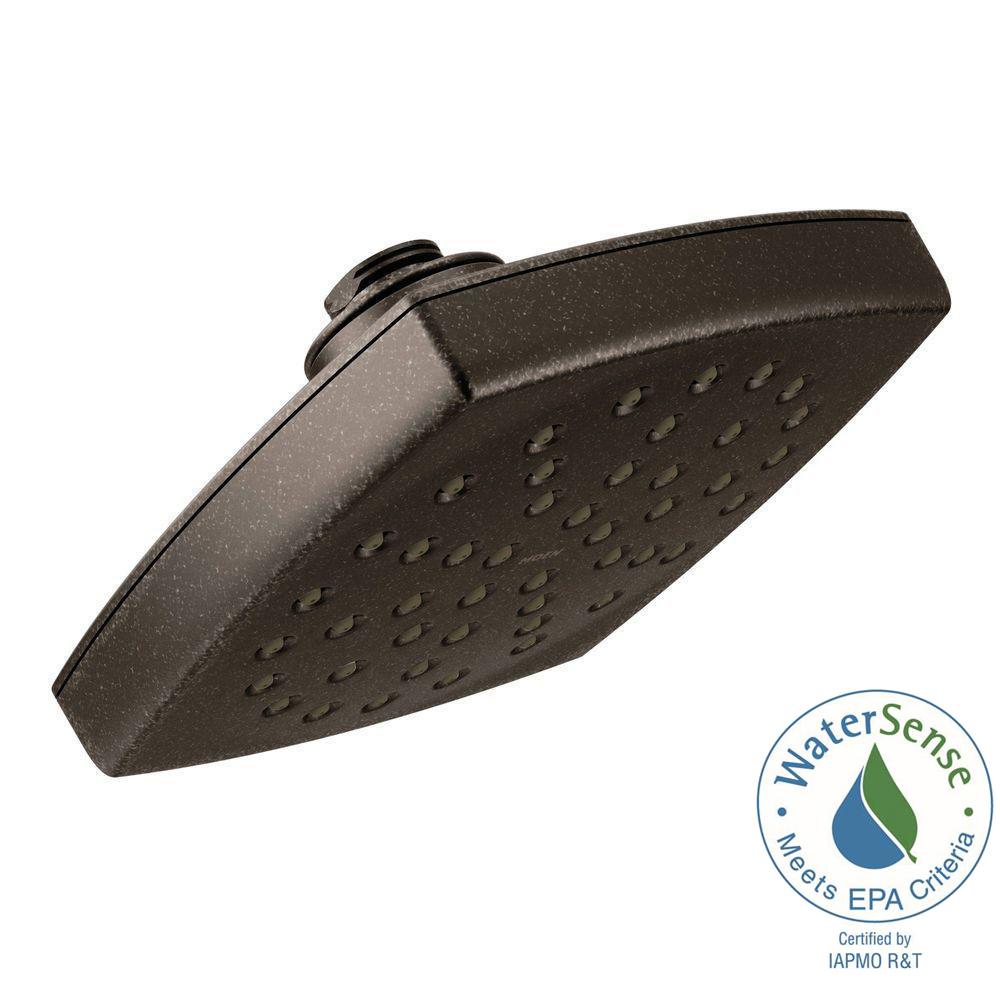 MOEN Voss 1Spray 6 in. EcoPerformance Rainshower Showerhead Featuring Immersion in Oil Rubbed