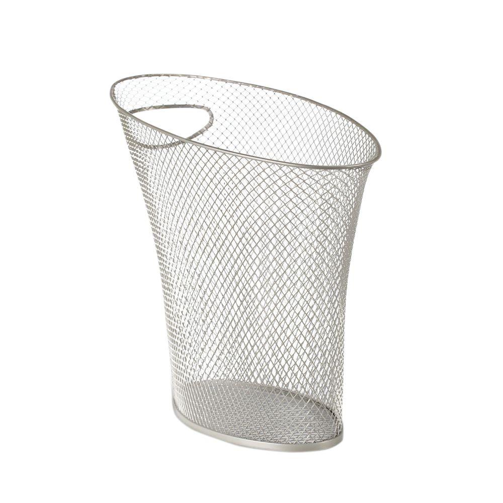 Umbra Skinny 2 gal. Mesh Nickel Waste Basket082650410 The Home Depot