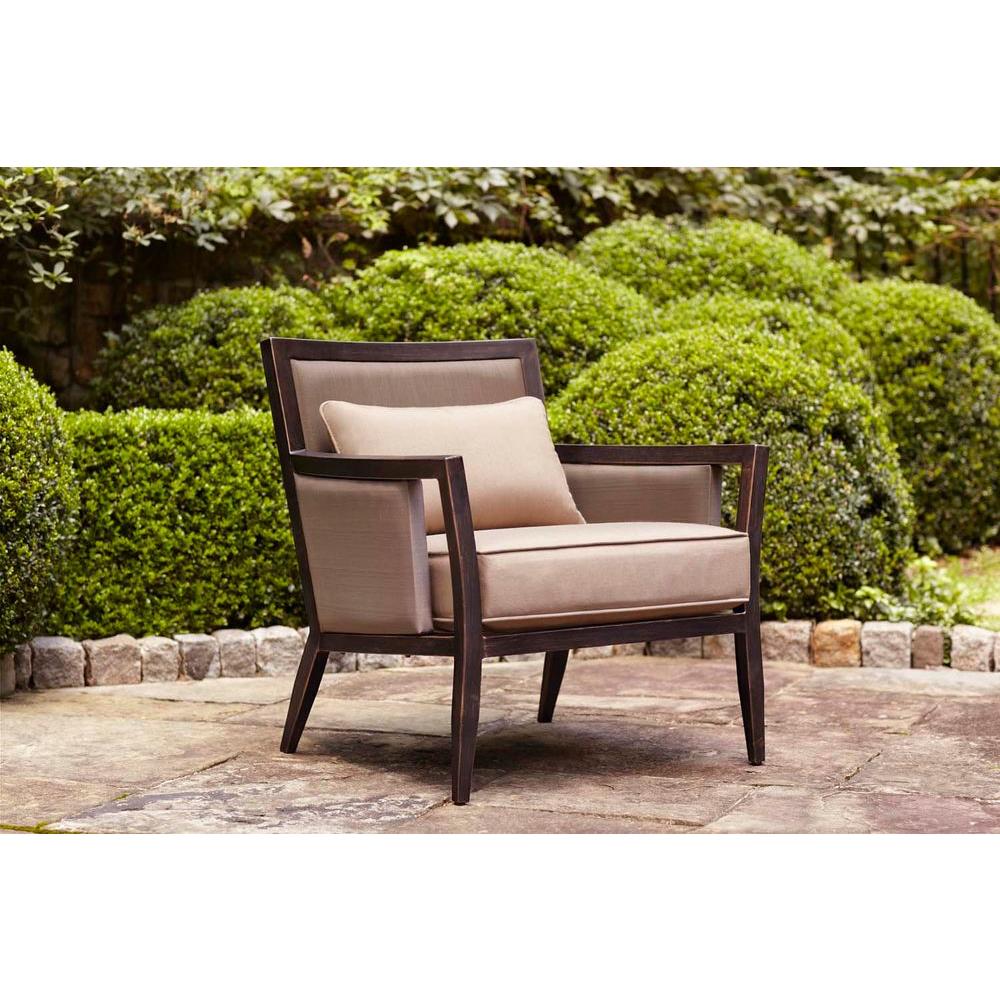 Brown Jordan Greystone Patio Lounge Chair with Sparrow Cushions