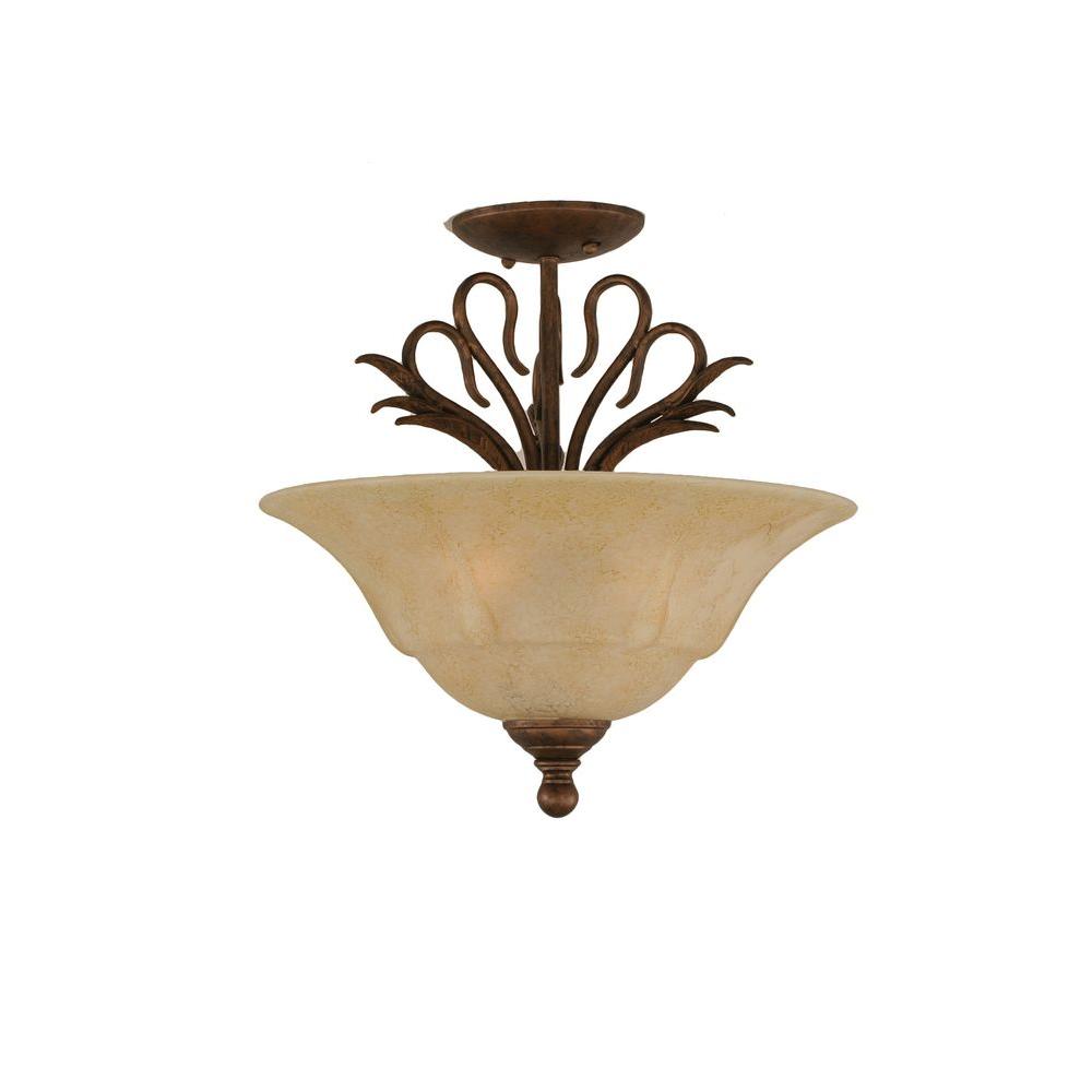 Bel Air Lighting Stewart 3 Light Brushed Nickel Incandescent Ceiling Concord 3 Light Bronze Incandescent Ceiling Semi Flush Mount
