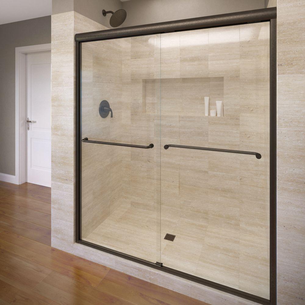 Basco Celesta 48 In X 71 1 4 In Semi Frameless Sliding Shower