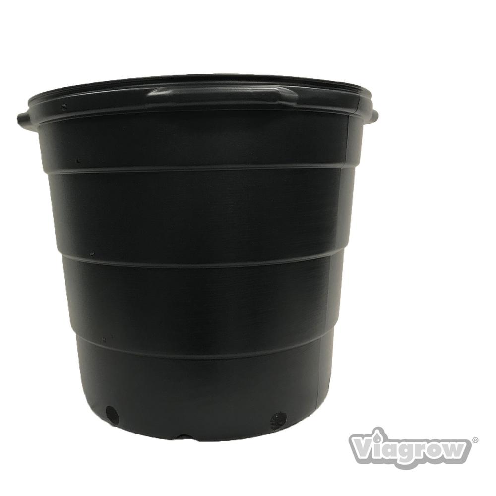5 15 GALLON PLASTIC NURSERY POTS