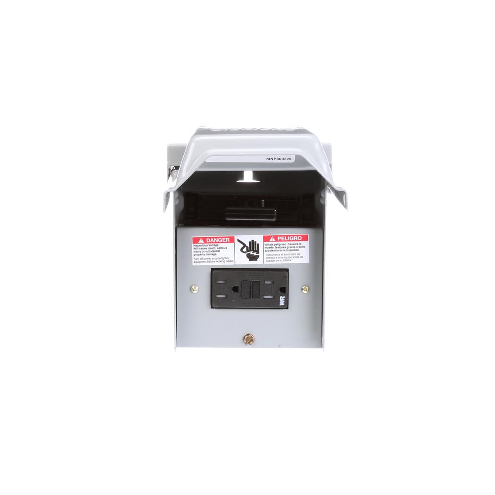 Siemens 60 Amp Outdoor NonFusible Pullout AC Disconnect with 15 Amp