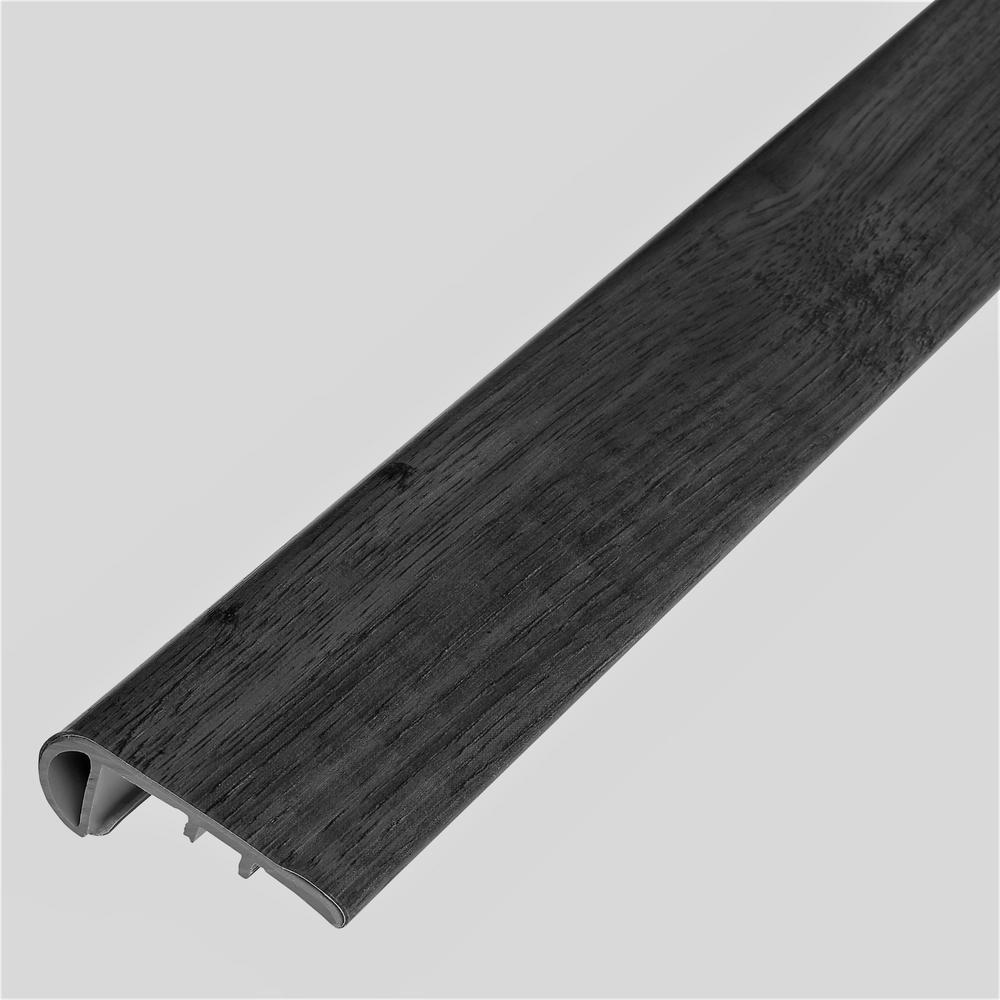 Shaw Manor Oak Weston 1 8 In Thick X 1 3 4 In Wide X 94 In Length Vinyl Stair Nose Molding Hdst600168 The Home Depot