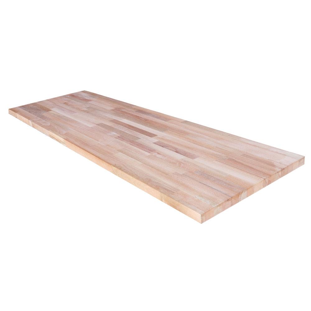 Hardwood Reflections Unfinished Beech 4 Ft L X 25 In D X 1 5 In T Butcher Block Countertop hdbe 50 The Home Depot