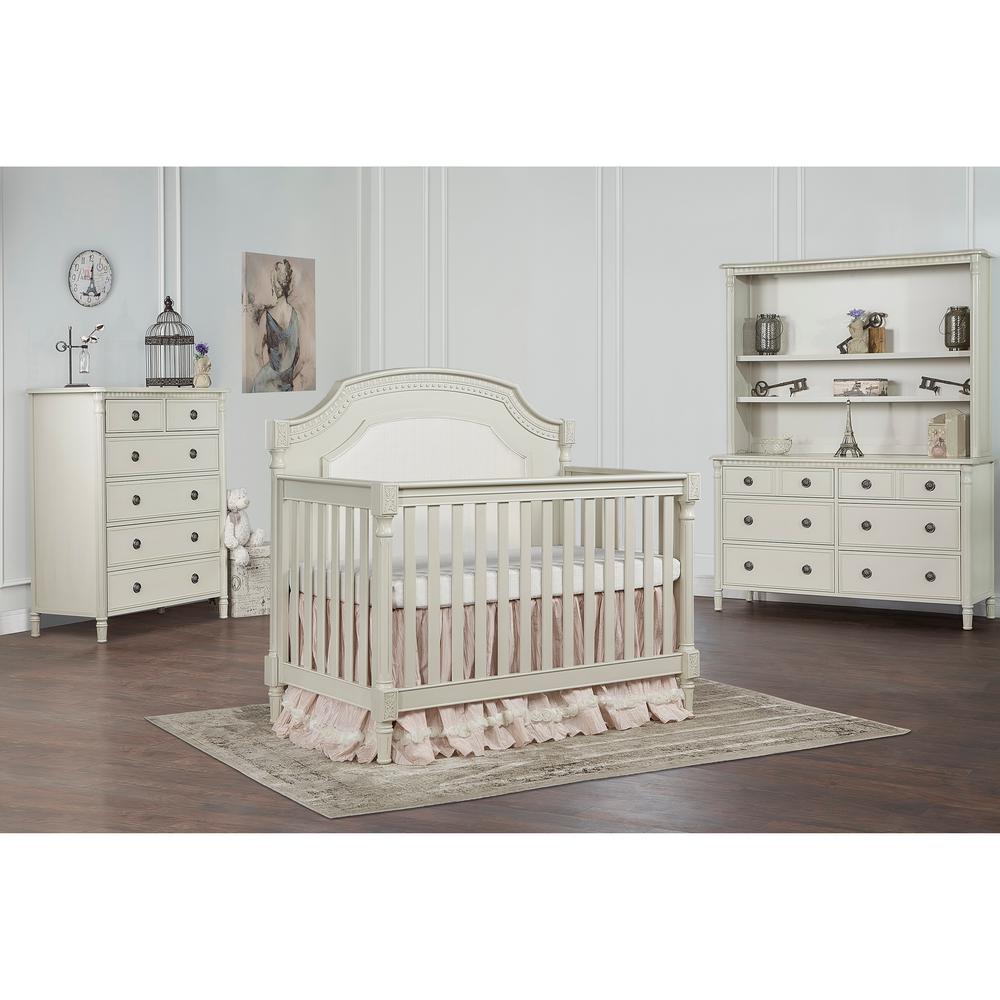 evolur julienne 5 in 1 convertible crib in cloud