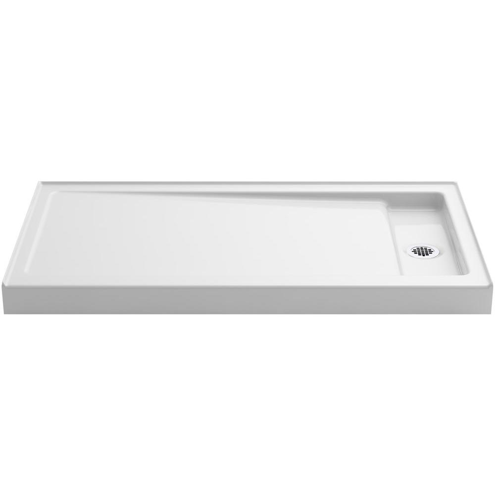 KOHLER Bellwether 60 in. x 32 in. Single Threshold Shower Base in White