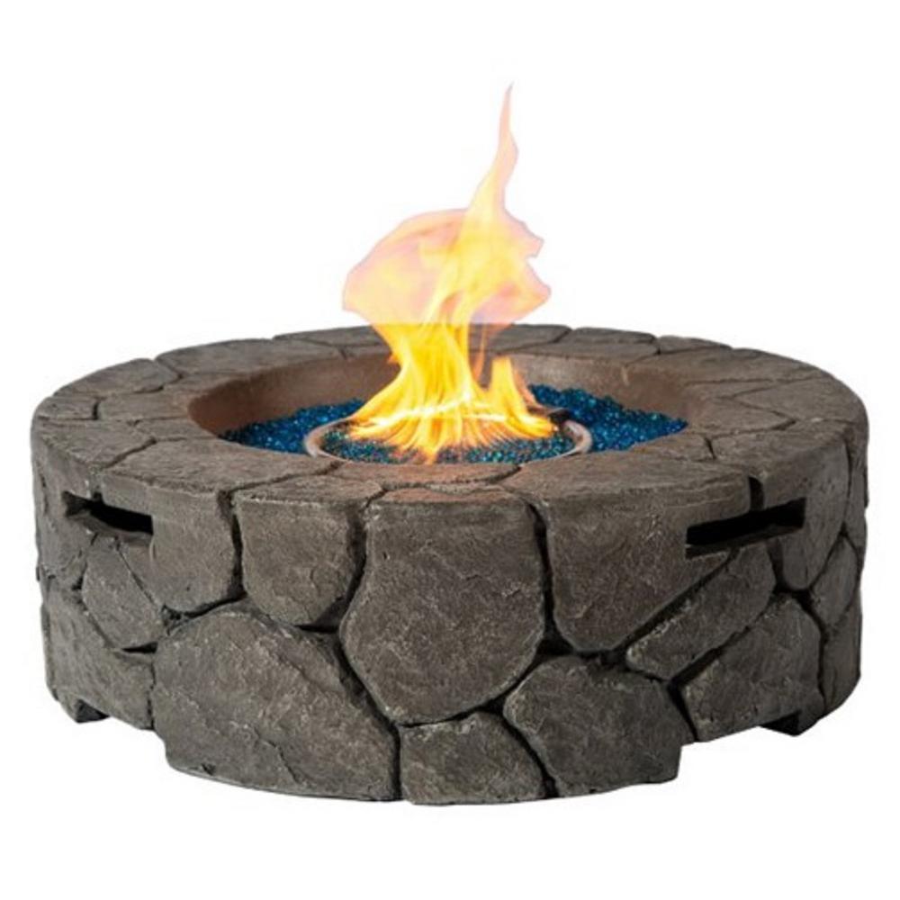 stone propane fire pit