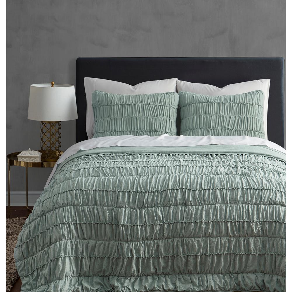 Ultra 3 Piece Mint Green King Quilt Set Gwrquiltlg K The Home Depot