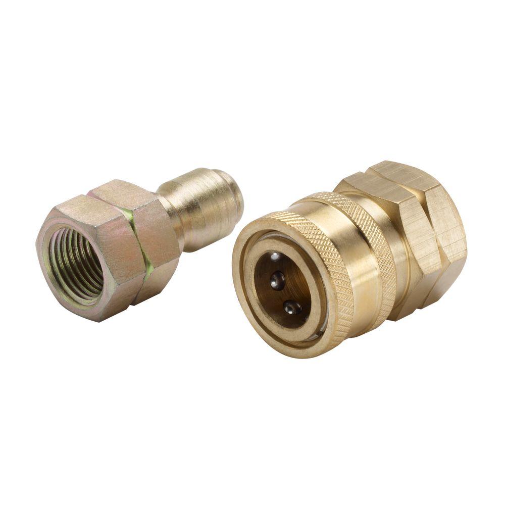 X AUTOHAUX Car M14 Quick Connect Pressure Washer Adapter Set 1/4 Male FemaleThread Fitting 