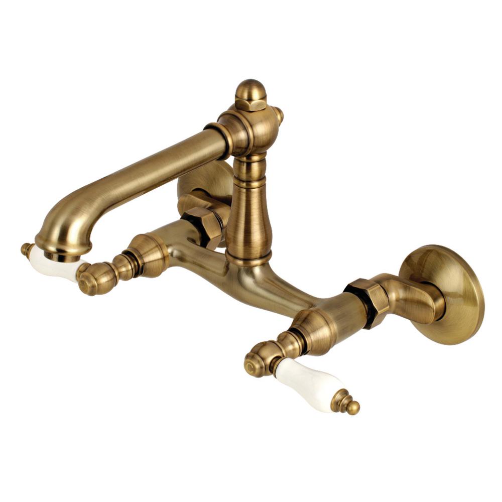 Kingston Brass English Country 2-Handle Wall-Mount ...