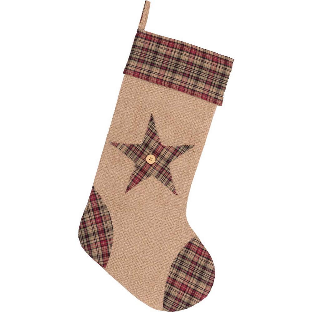 Vhc Brands 20 In Cotton Jute Clement Natural Tan Rustic Christmas
