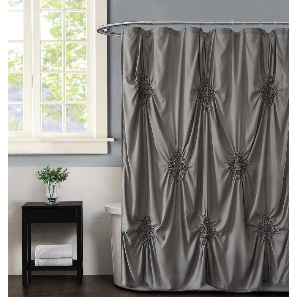 Christian Siriano Solid Shower Curtains Shower Accessories