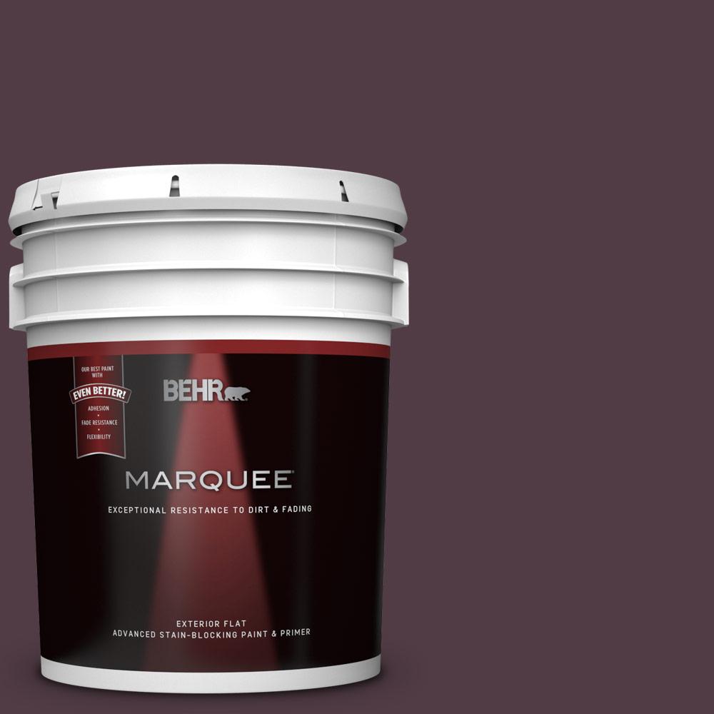 BEHR MARQUEE 5 gal. T154 Your Majesty Flat Exterior Paint and Primer in One445305 The Home