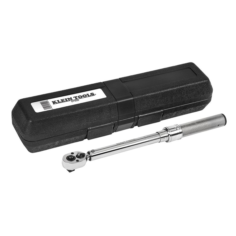 Klein Tools 3/8 in. Torque Wrench with SquareDrive Ratchet Head57000 The Home Depot