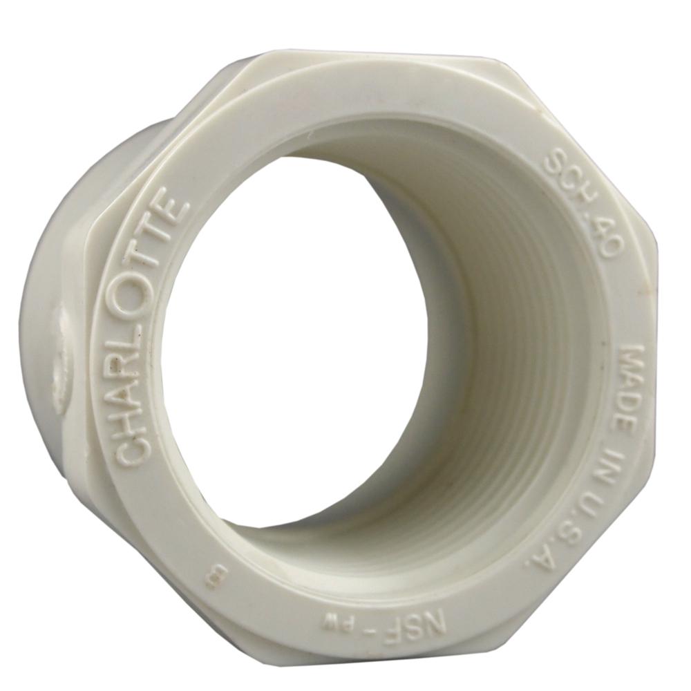 Charlotte Pipe 1 1 2 In X 3 4 In PVC Sch 40 Reducer Bushing 