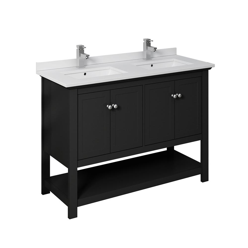 Fresca Manchester 48 In W Bathroom, Double Bowl Vanity Tops For Bathrooms