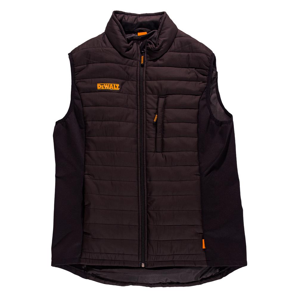 DEWALT Hybrid Mens Size 2XLarge Black Nylon/Polyester Insulated Vest