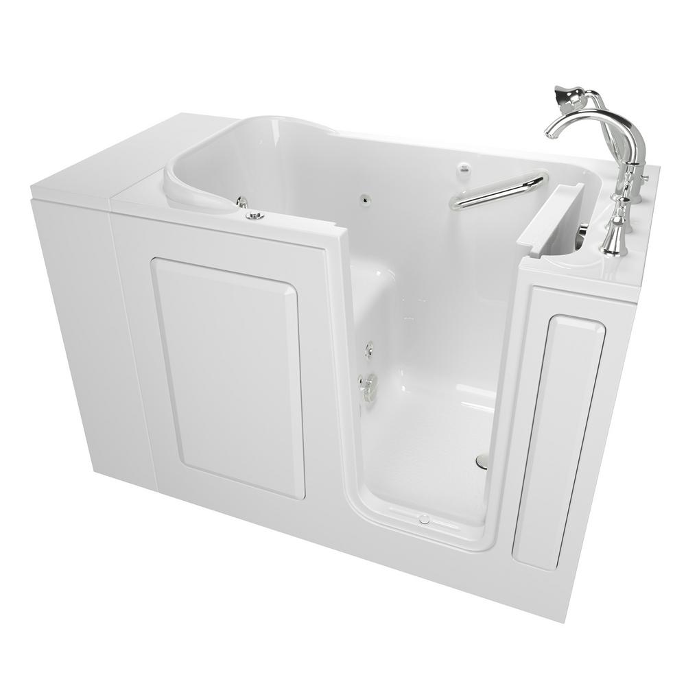 American Standard Exclusive Series 48 In X 28 In Right Hand Walk In Whirlpool Tub With Quick Drain In White