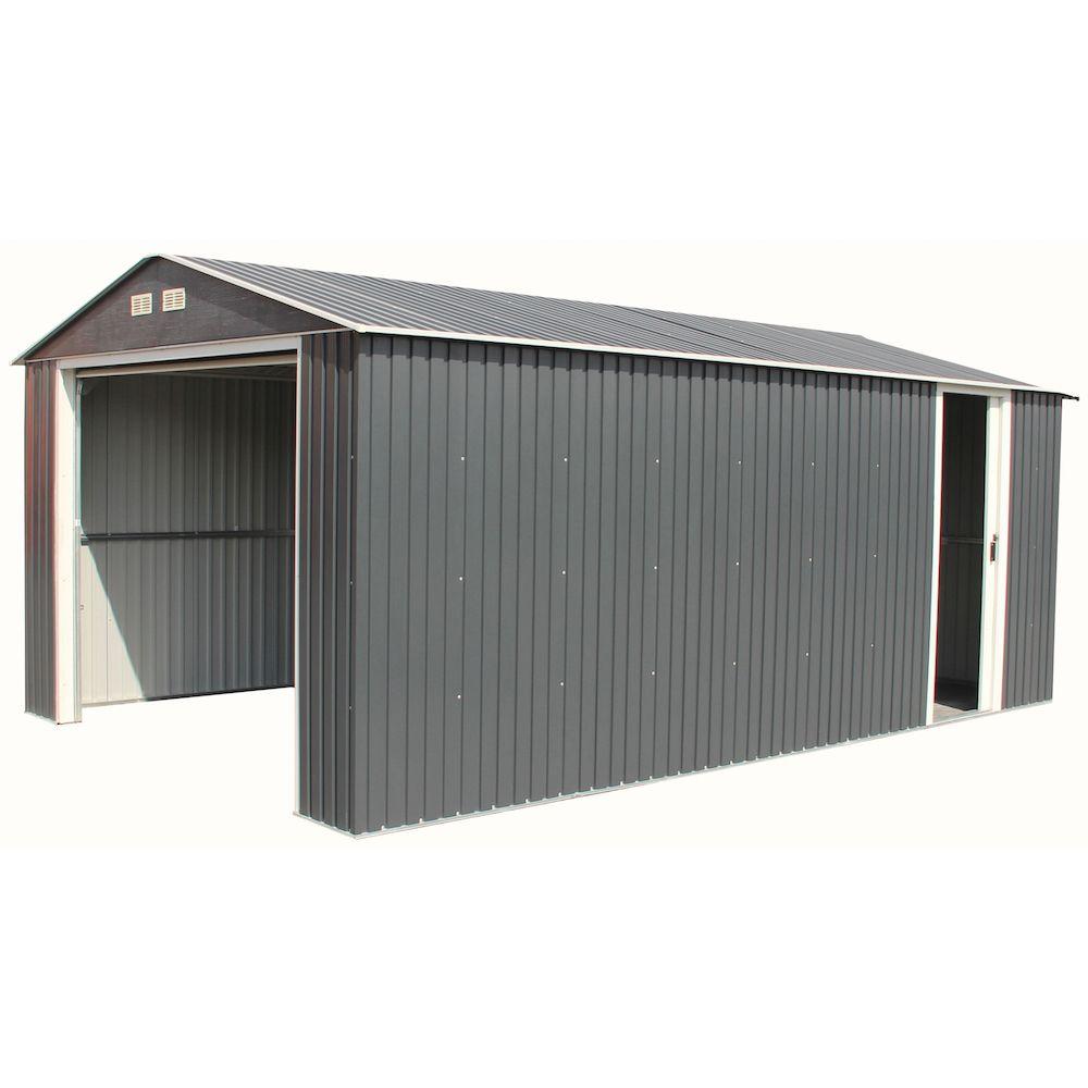 Duramax Building Products Imperial 12 ft. x 20 ft. Metal Garage Shed in ...