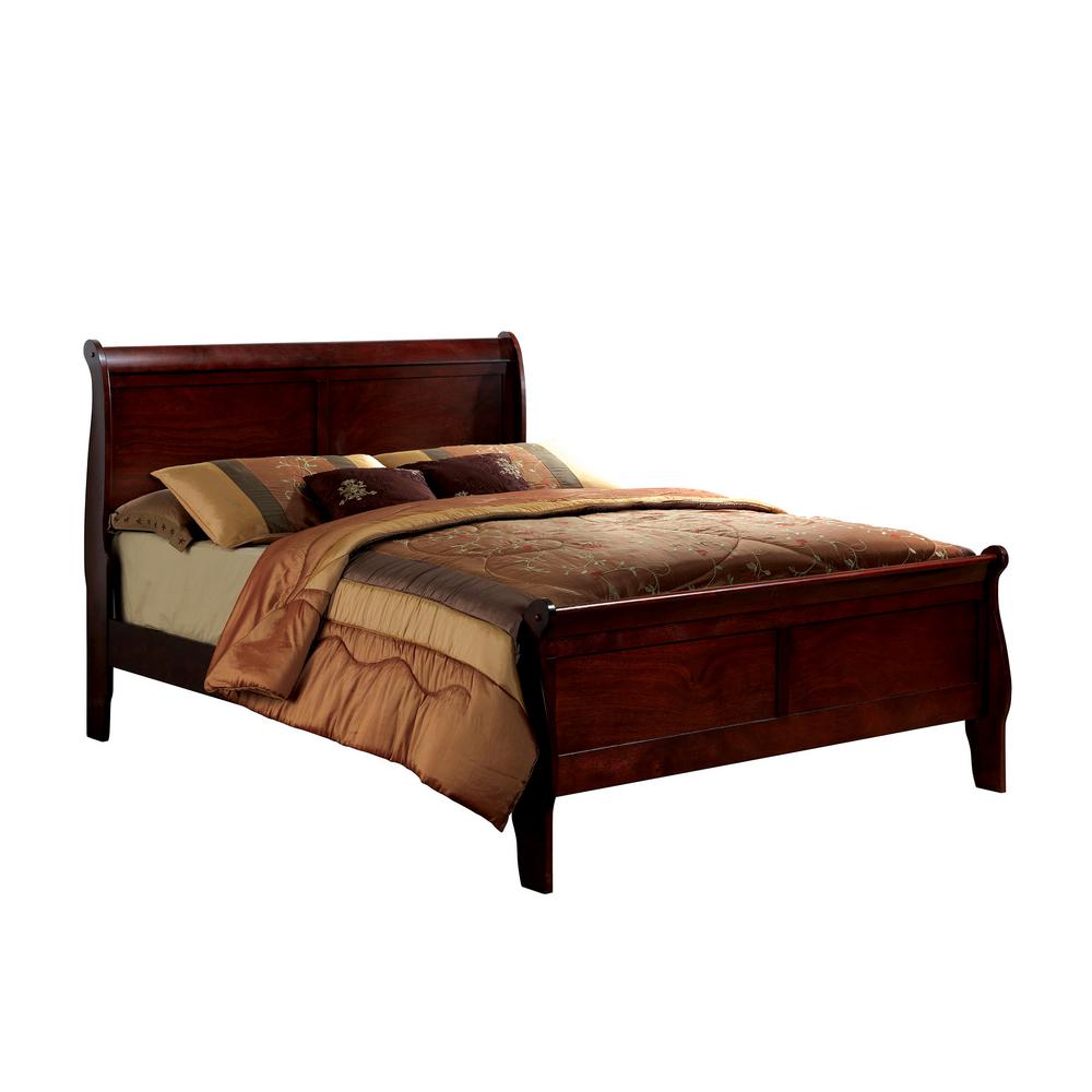 William&#39;s Home Furnishing Louis Philippe III Full Bed in Black CM7866BK-F-BED - The Home Depot