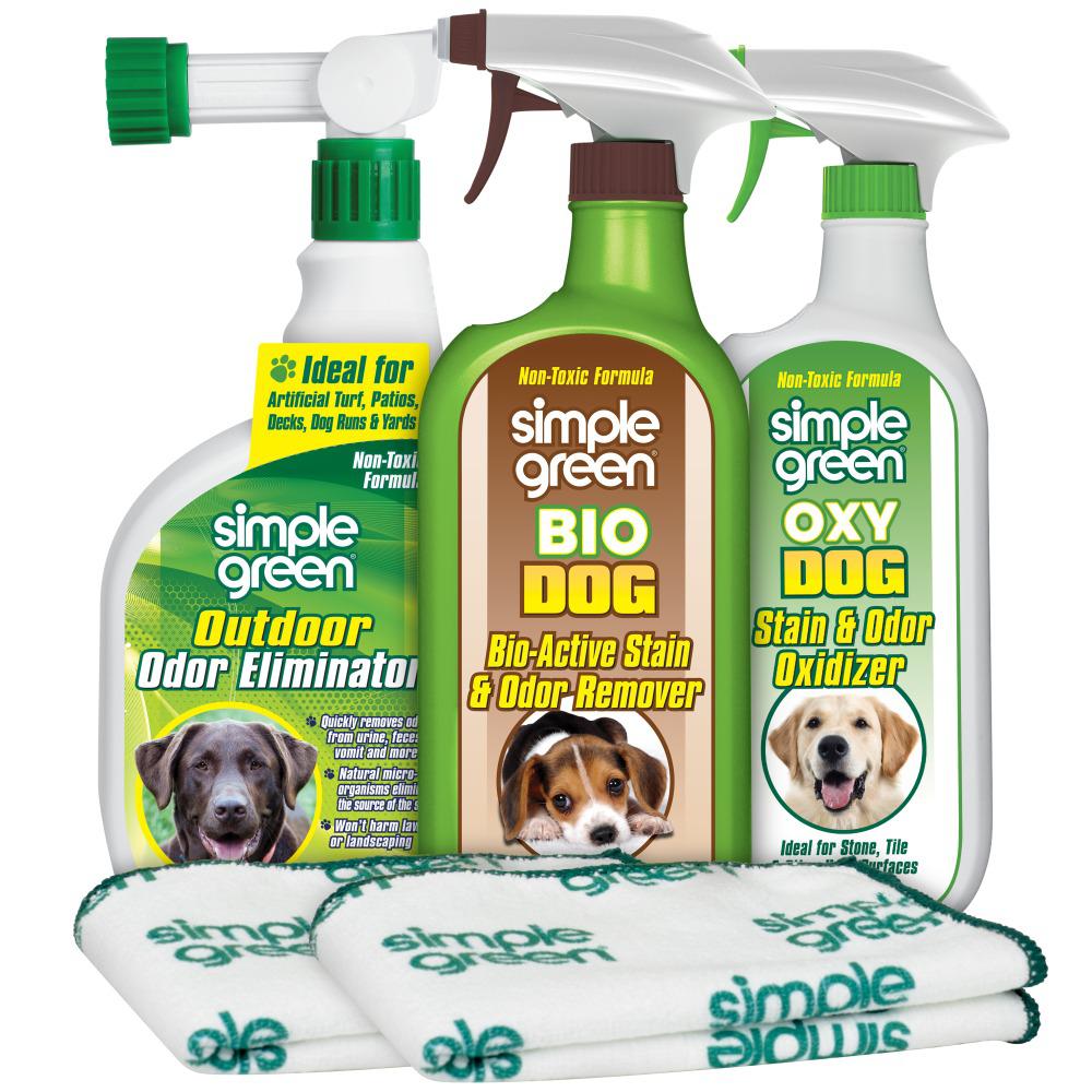 Pet Stain Odor. Pet Odor. Green Odor removal icon.